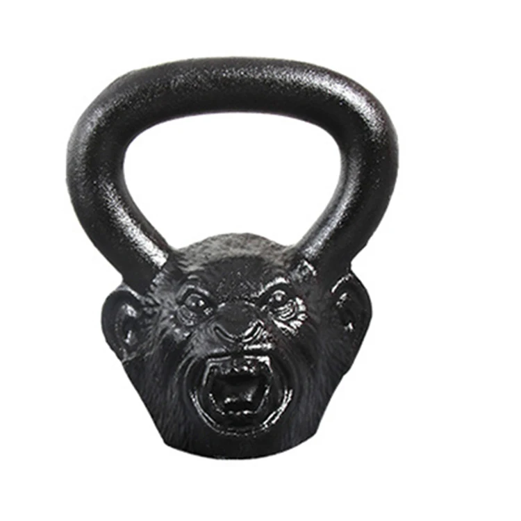 Fitness Cast Iron Power Coated Handle Gorilla Monkey Kettlebell For Home GYM