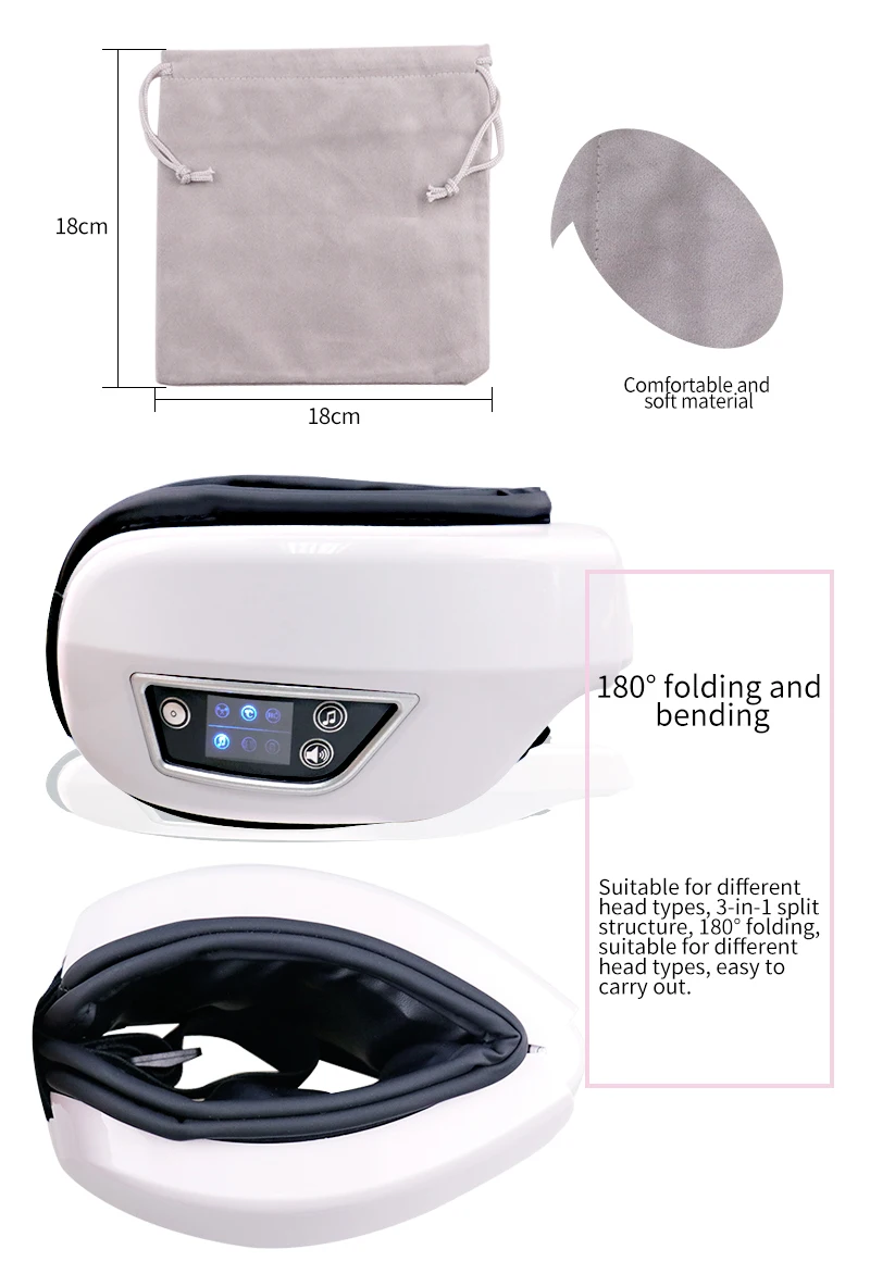 Handheld Electric Massager with Heating Eye Care Acupressure Vibrator Eye Massager Machine