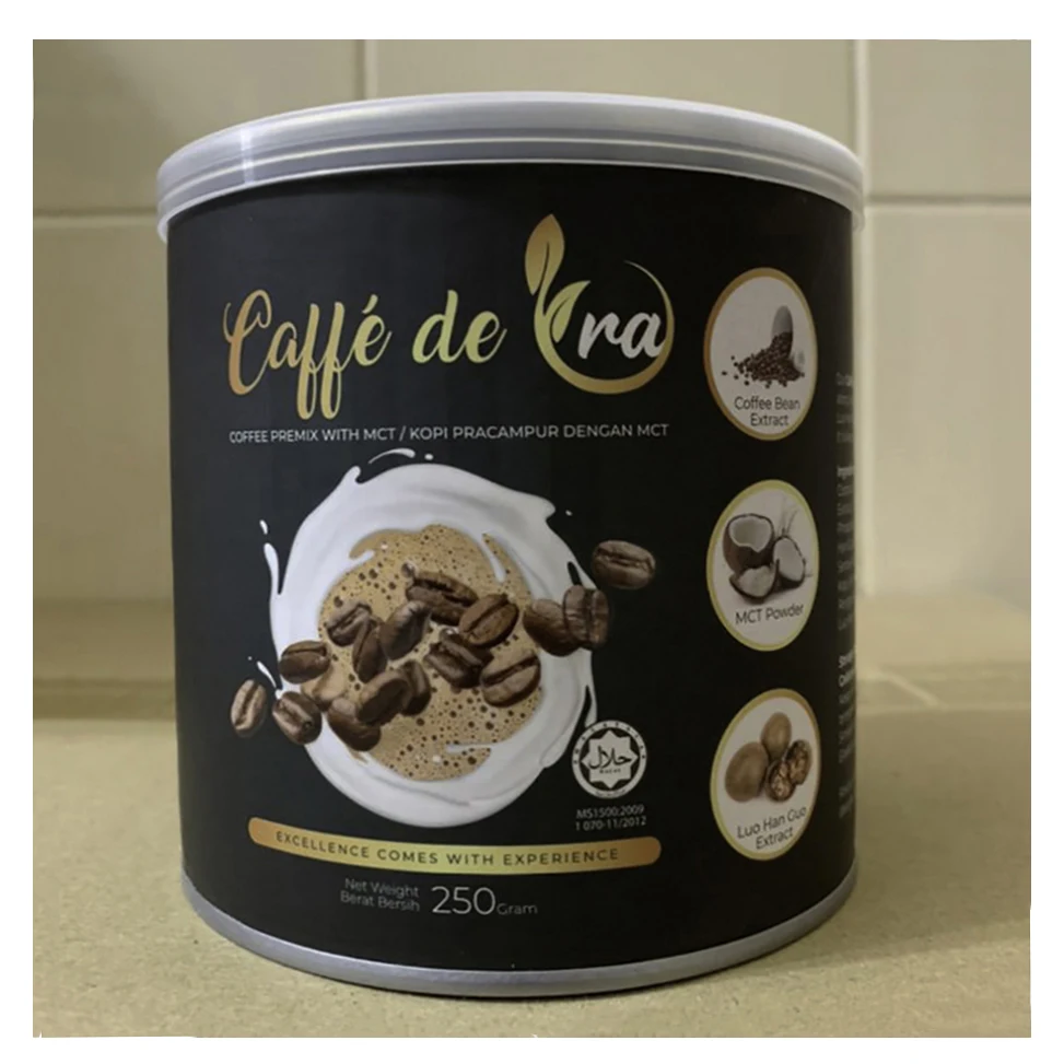 Rich and Premium Coconut oil powder Instant Caffe de Ora Coffee Premix No Added Sugar with Halal Cert