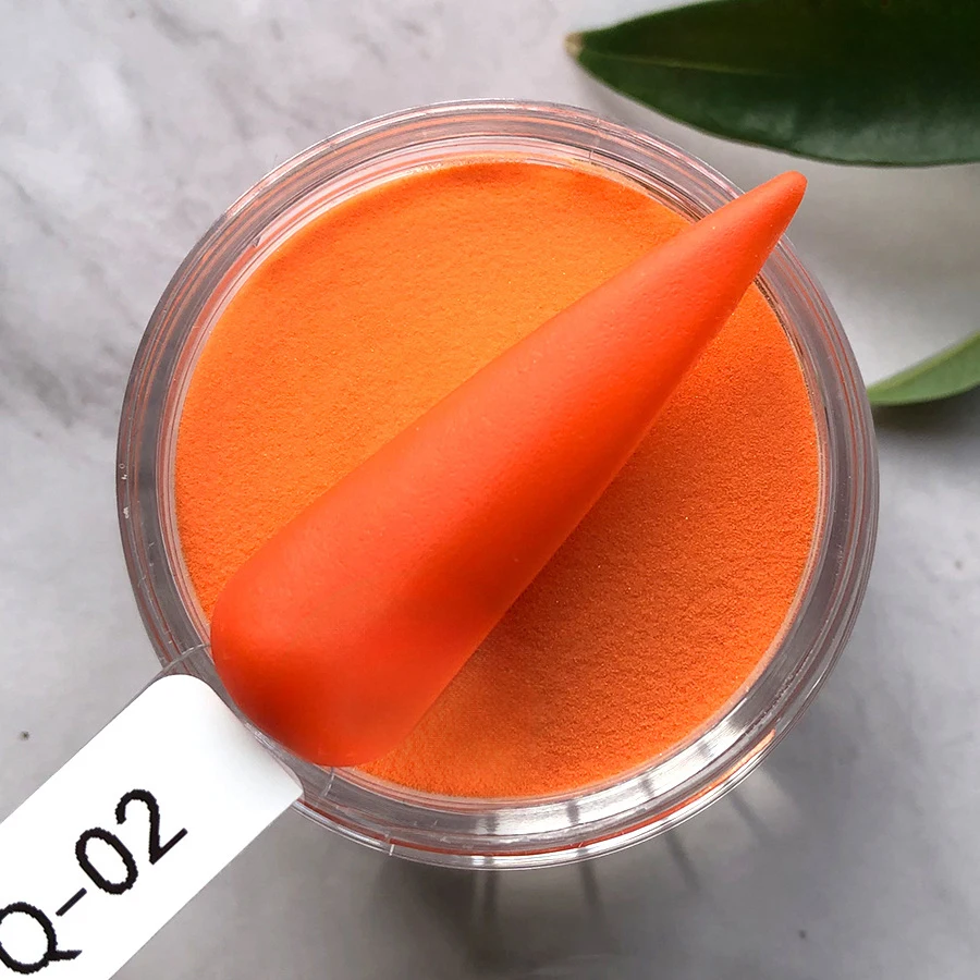 Glitter Fine OrangeNude Buttery Color Dipping Powder Set Wholesale Nail Art Supplies Salon Cover Acrylic Powder For Ema Liquid