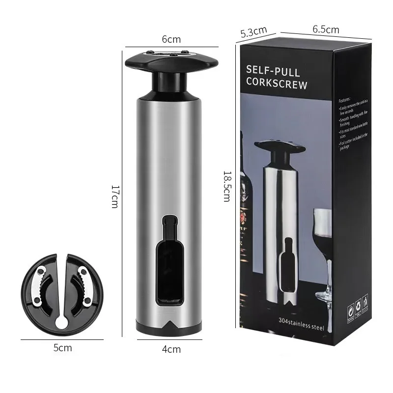 Custom Wholesale Bar Tools Set 3 in 1Red Wine & Beer Bottle Opener Gift Set