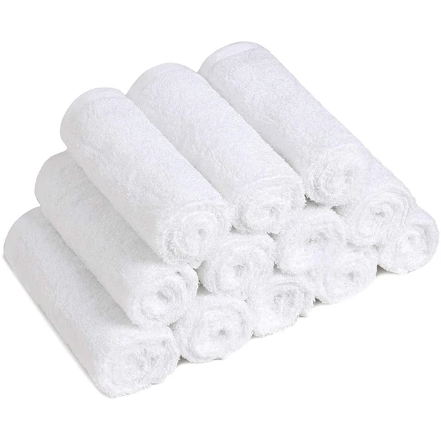 Eco Friendly 100% Organic Bamboo Fiber Bath Face Towel Soft Absorbent Natural Bamboo Newborn Baby Washcloth