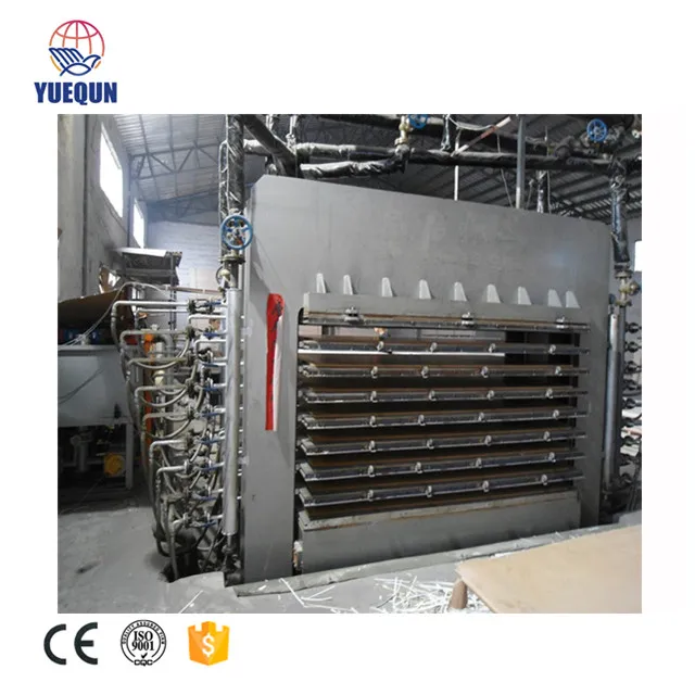 Melamine laminated plywood hot pressing line machine