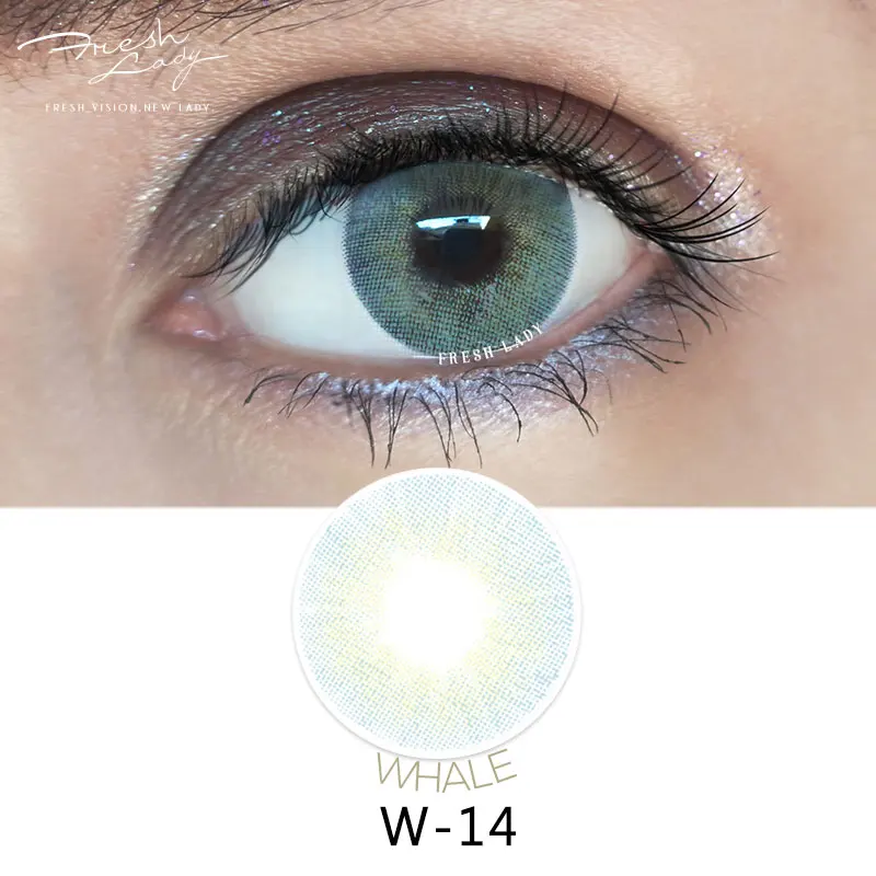 Freshlady aquilus lush contact lens aqua fresh angel ice soft