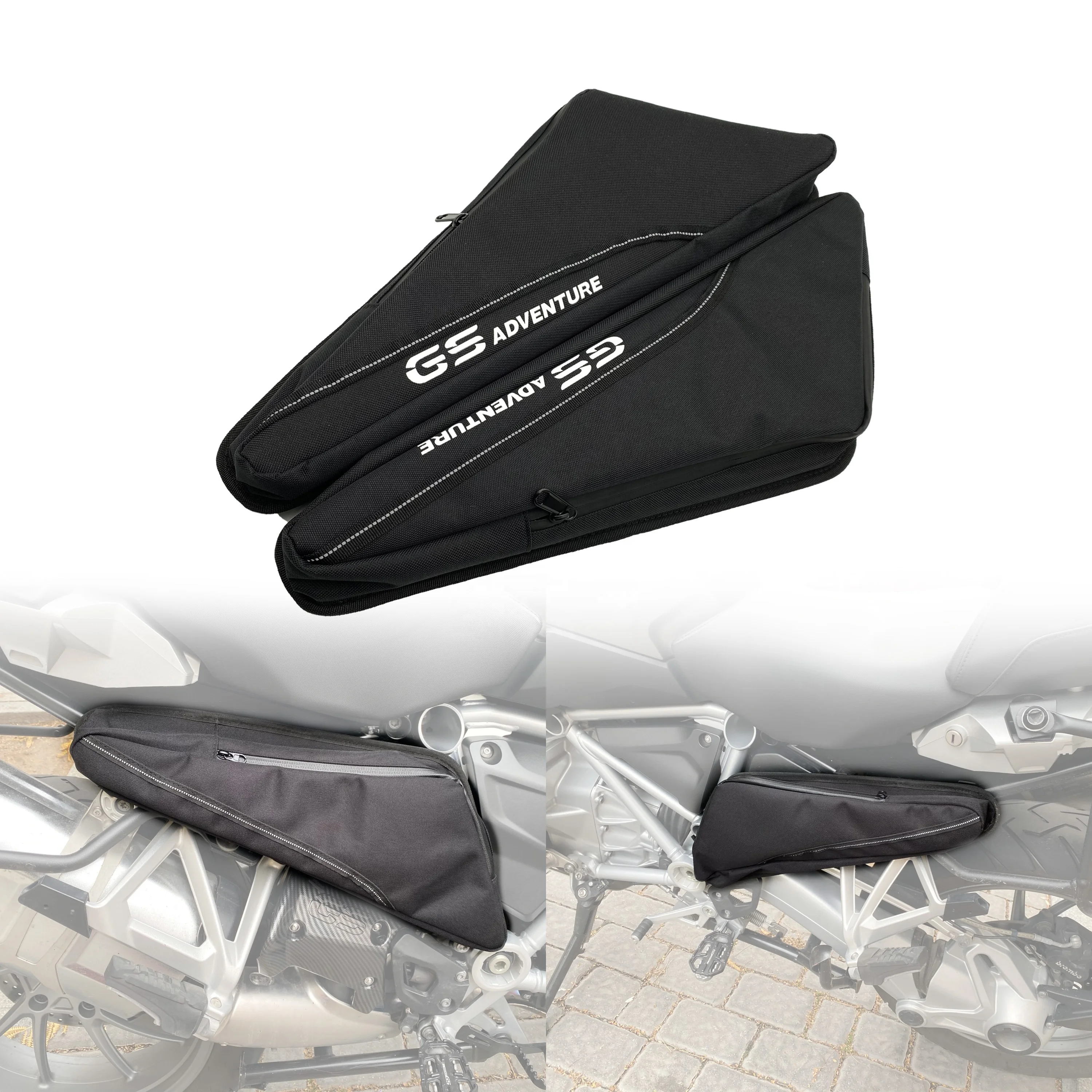 REALZION Motorcycle Triangle Package Side Bag Toolbox Repair Tool Bag For BMW F750GS F850GS R1250GS R1250R R1200R R1200GS ADV LC