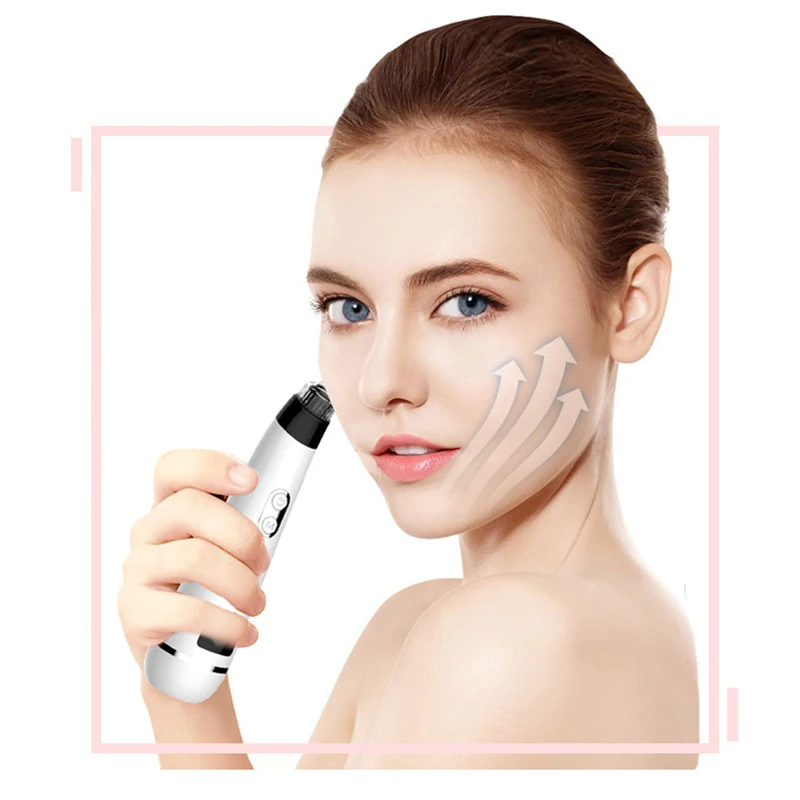  Electric Heat Blackhead Remover Tool Kit Pore Deep Cleaning Comedone Pimple Suction Facial Vacuum