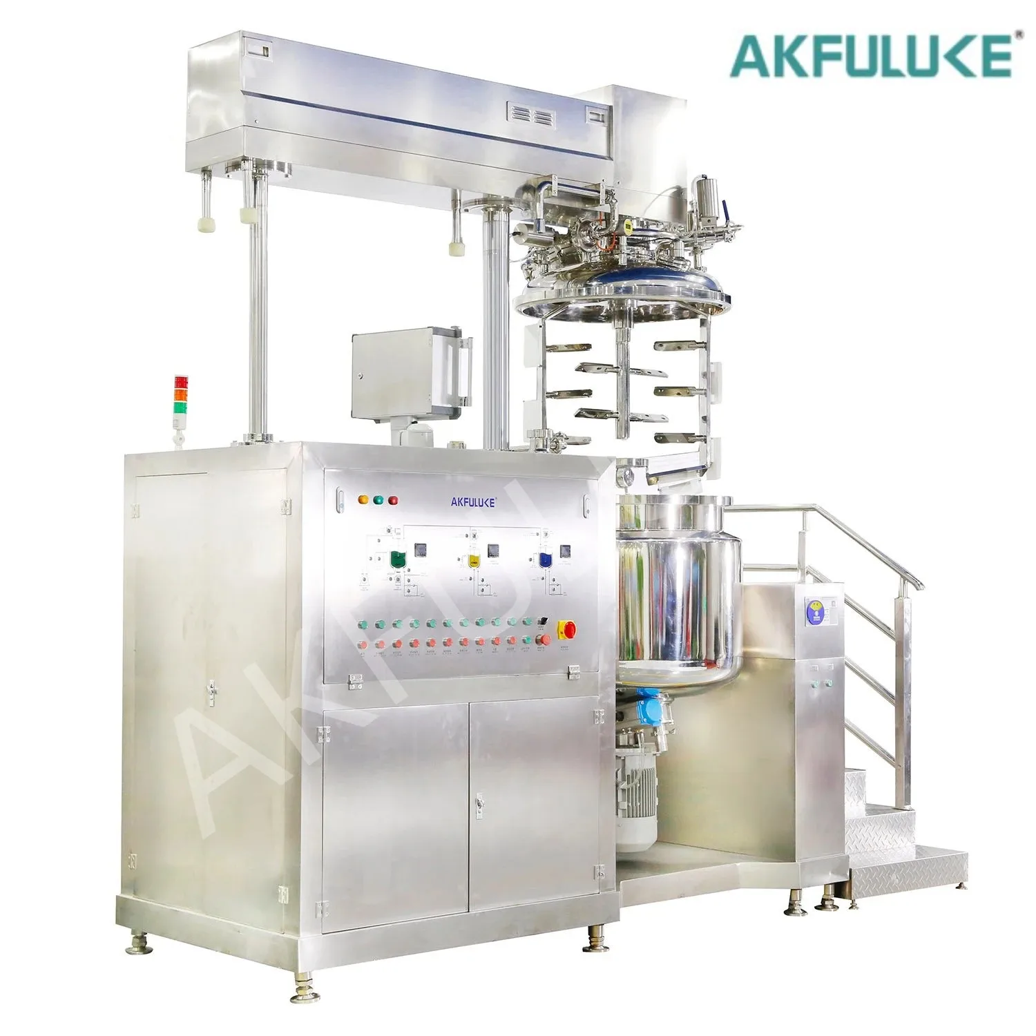 Hair Dye Color Gel Mixer Making Machine High Shear Mixer Vacuum Emulsification Homogenizer Machine For Cream