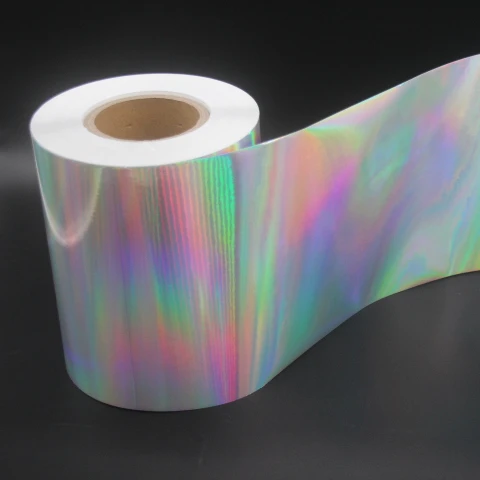 Holographic hologram BOPP self adhesive paper films