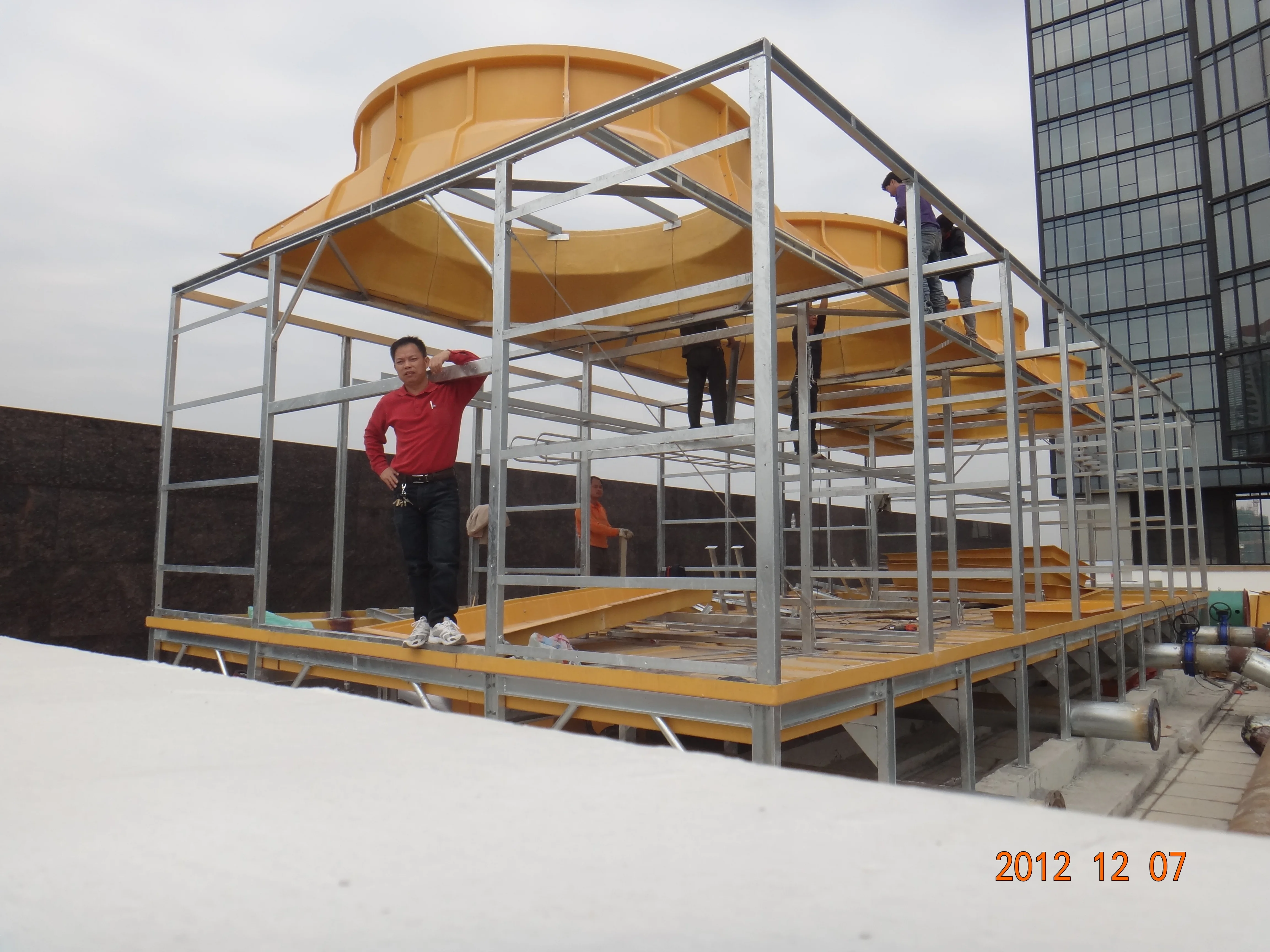 Zillion High Quality Closed Type Square Cross Flow Cooling Tower Made in China  250T