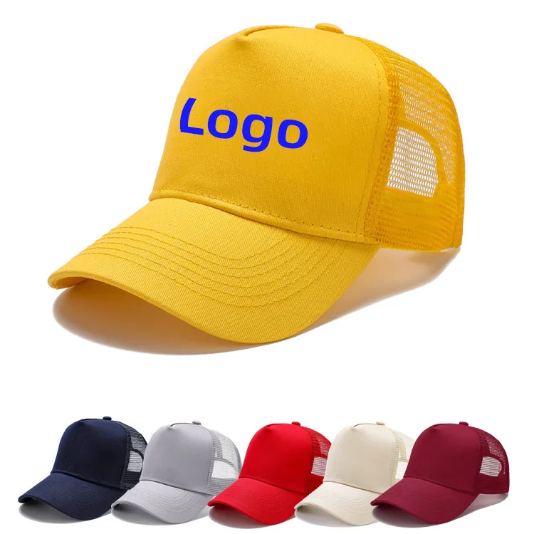 Пользовательский логотип, оптовая продажа, дизайн собственного бренда, шапка без рисунка, 5 панелей, сетчатая пена, кепки для грузовиков