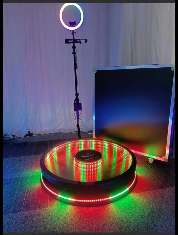 360 photo booth automatic rotating machinewedding manual ring light 3d selfie ipad photobooth video booth dslr 360 camera