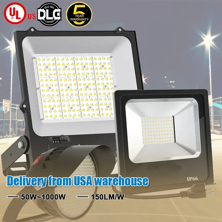 5 Years Warranty Outdoor IP66 Waterproof 50 100 Watt 150 Watt 200 Watt 300 400 Watt Sport Led Flood Light