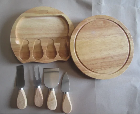 
cheese knife set with cutting board kitchen products daily use 
