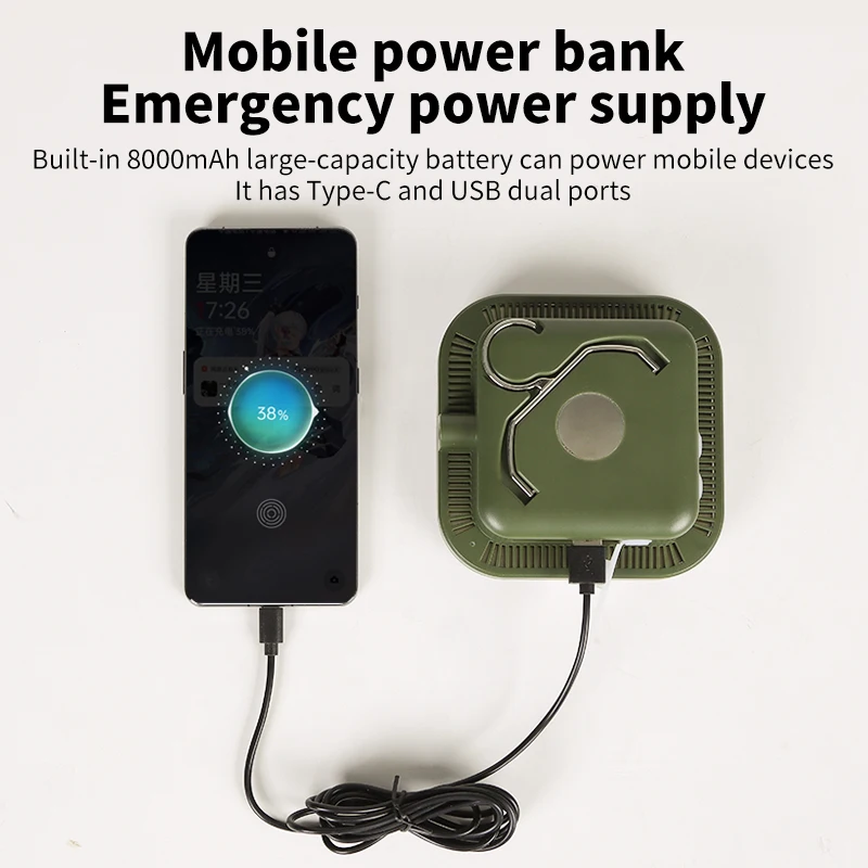 810 Lm Lumens Charging Gear Operated Night Ultra Estetic Use Mobile Battery Dimming Lighting Lamp For Outdoor Adventure Camping