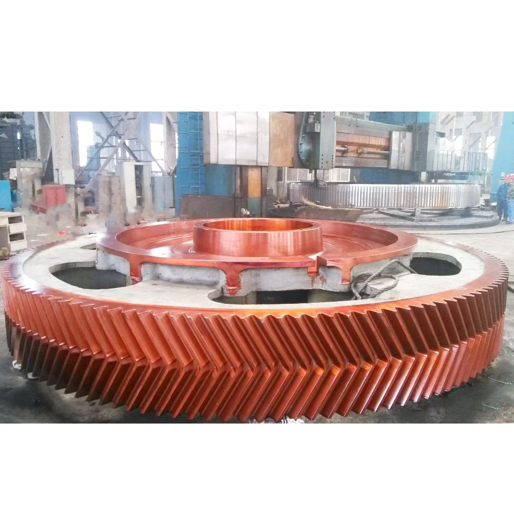 ball mill large size steel gear ring /large module helical ring gear wheel