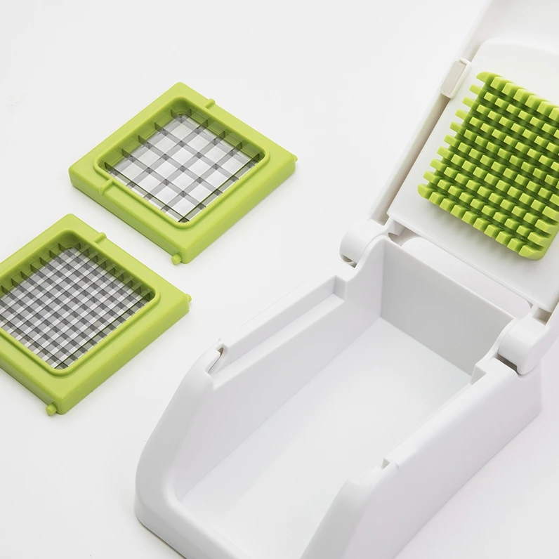 Plastic Mini Green Manual Slice Fruit Household Kitchen Accessory Vegetable Slicer Shredder Dicer Chopper