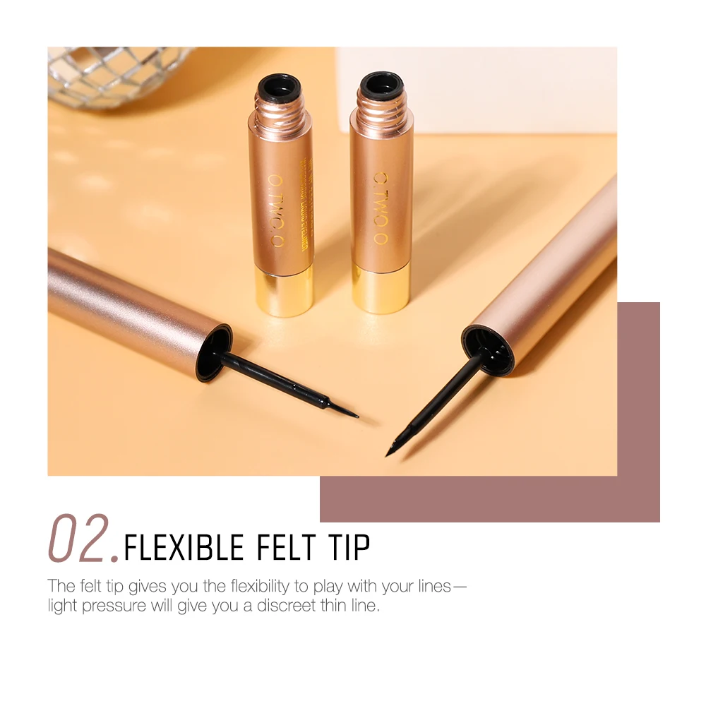 Водостойкая стойкая Матовая жидкая подводка для глаз O.TW O.O, быстросохнущая черная веганская подводка для глаз