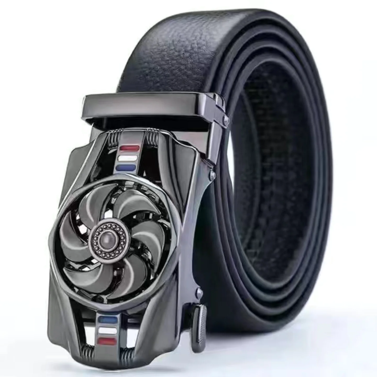 Automatic iron   buckle  pu leather  man belts hot sale best selling fashion men pu belts 2024