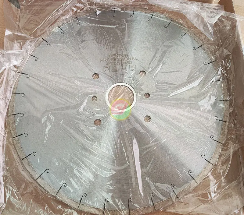 16 in. 400 mm Hot Press Cutting Blade Diamond Saw Blade for Professional Dekton Cutting Ceramic Granite Rock Slab Saw Blade