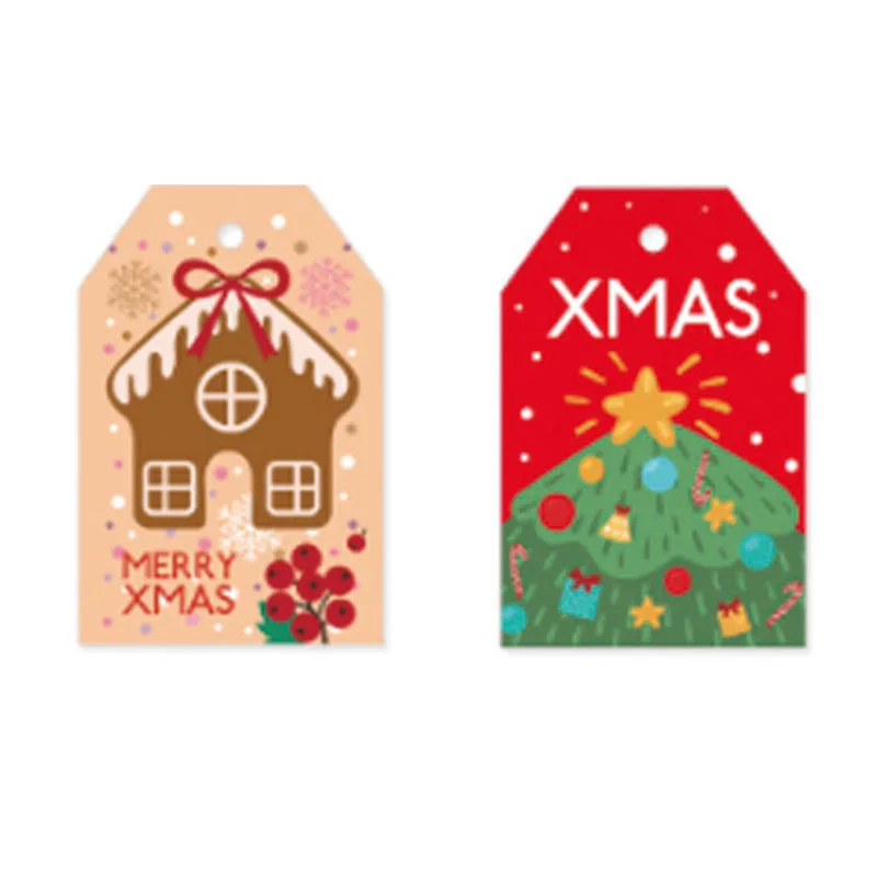 Offset Printing Christmas Decorations Paper Tags for Custom Printed Designs