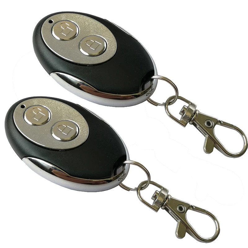 Metal 2 key 433.92M learning code wireless remote control garage door opener two button automatic door remote control