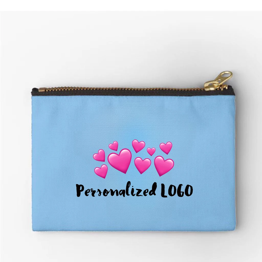 Cangnan Perfect Bags  Blank Canvas Cotton Zip Pouch Customized For DIY Craft /Art studio travel storage accessories