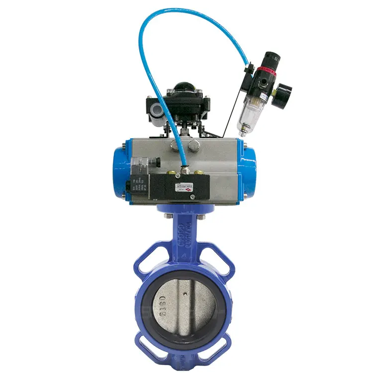 Bundor Производитель Цена по прейскуранту завода-изготовителя 4 дюйма dn100 межфланцевый клапан пневматический