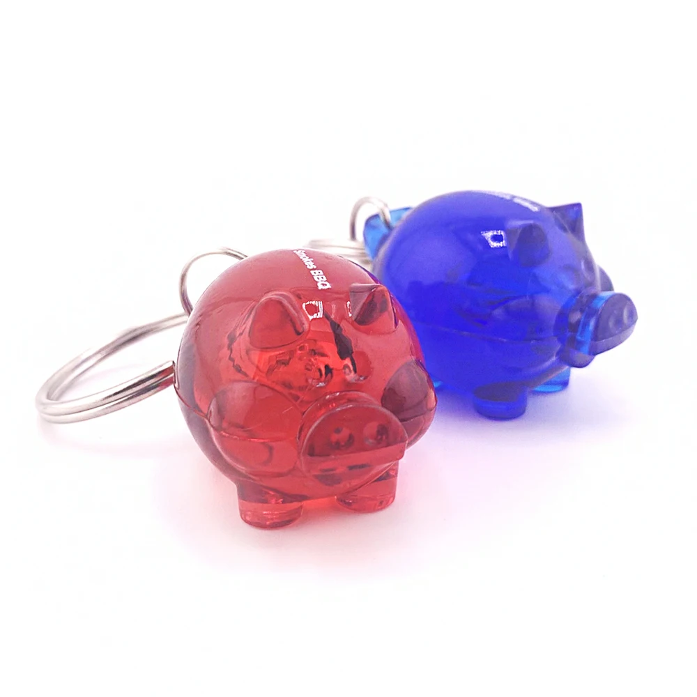 Personalized Customize Logo Pvc Key Rings Cartoon Cute Pig 2D 3D Acrylic Custom Keychain