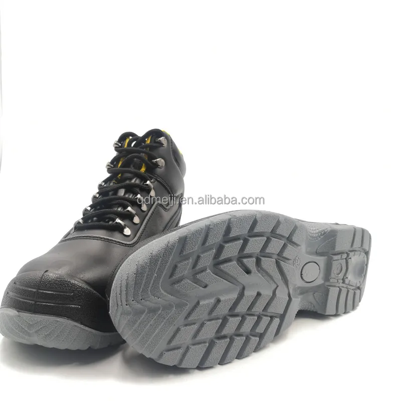 Cr Oil-Proof PU/PU Injection Outsole Work Safety Boots Essential Anti-Smashing with Reflective Strip for Night Staff HSB099