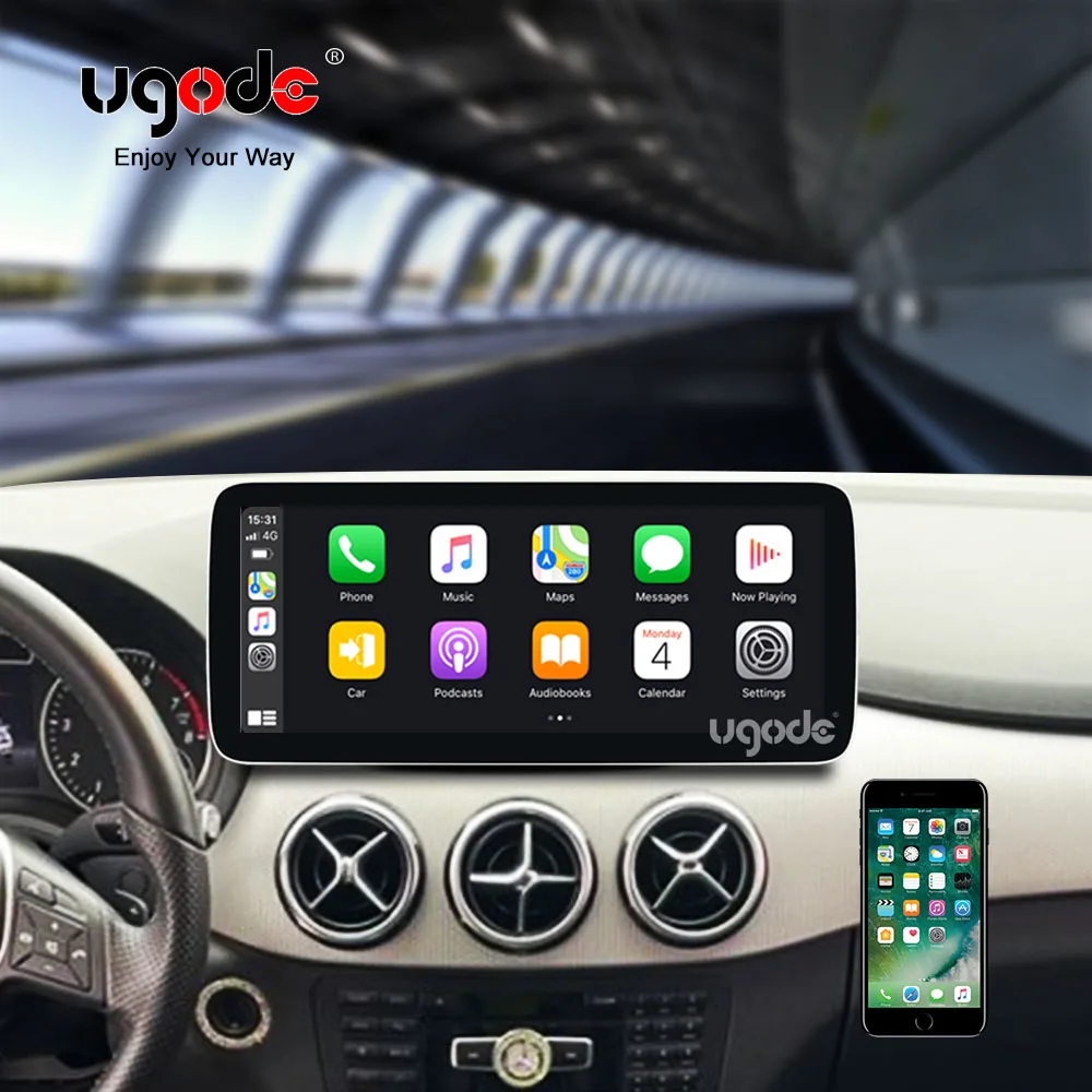 Ugode 12.3 inch Android11 Car Screen Upgrade Display GPS Multimedia for Mercedes Benz B class W246  NTG4.5 13-15
