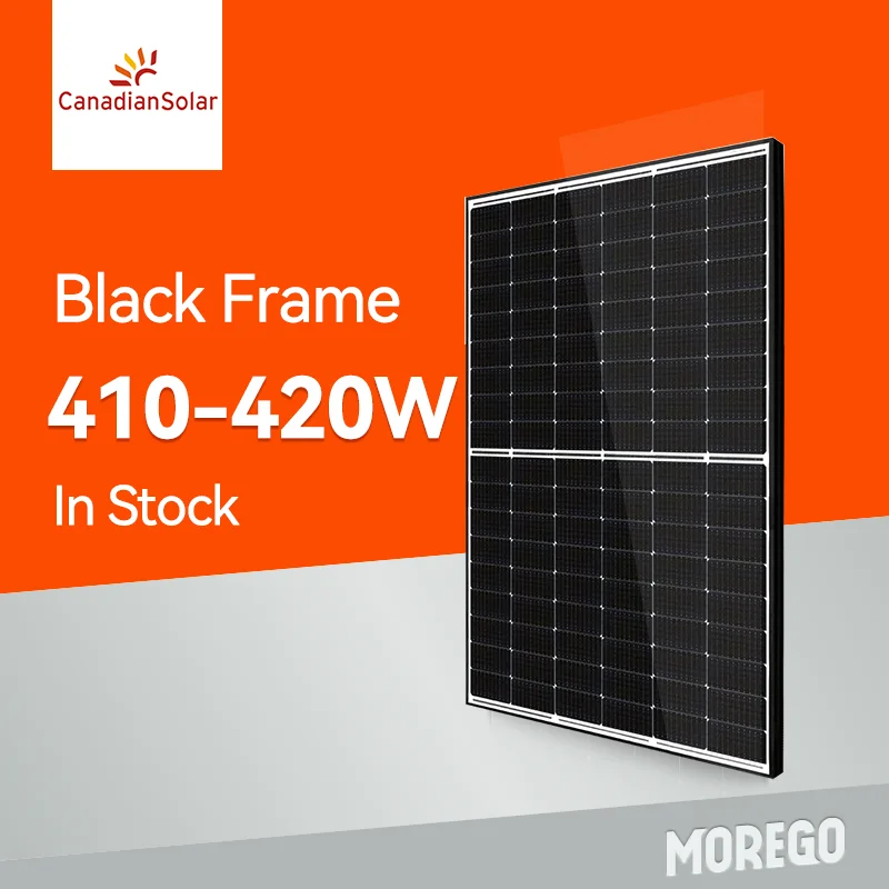 Moregosolar Canadian Solar Panel 410W  405W 400W 415W 420W black solar panels roof