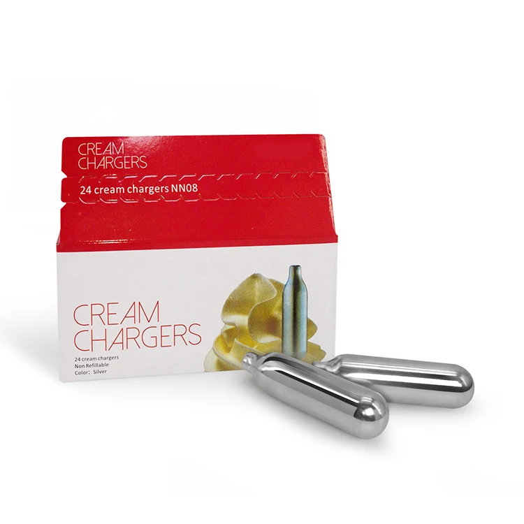 
factory OEM accept wholesale food grade whipped cream chargers box of 10 8g nitrous oxide n2o n20 nos laughing gas cartridges 