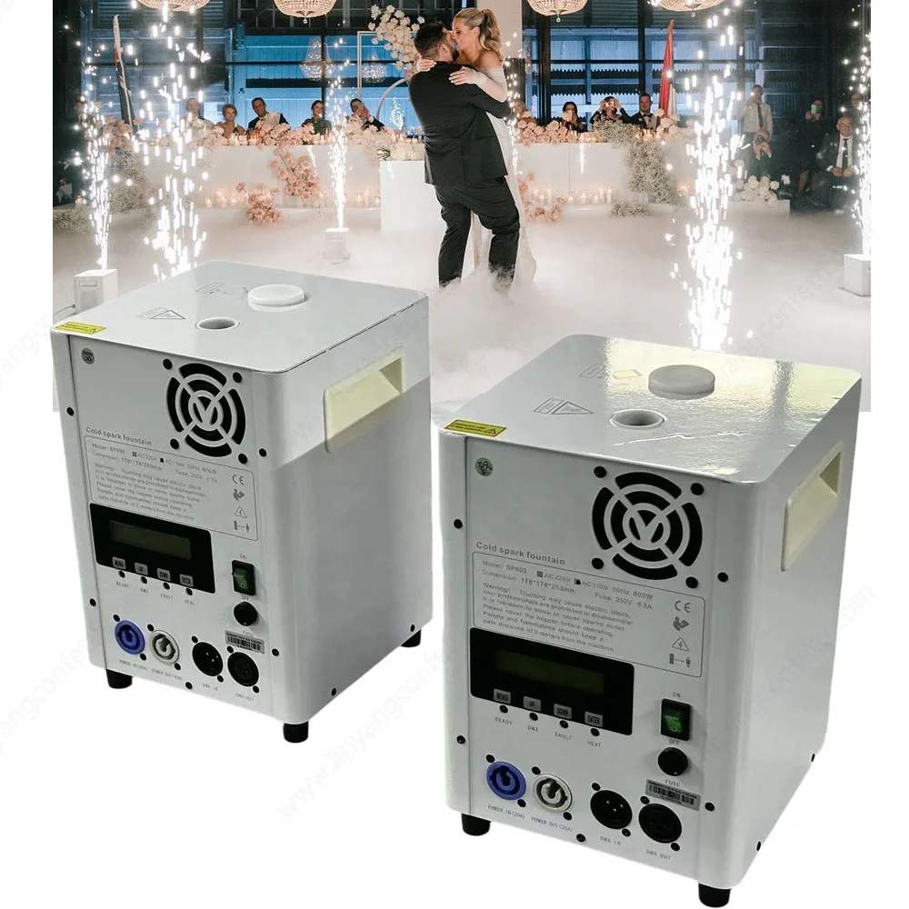 Marriage Disco DJ Concert Event Indoor Pyrotechnic Wireless DMX Control Fireworks Fountain Cold Spark Machine for Wedding Stage