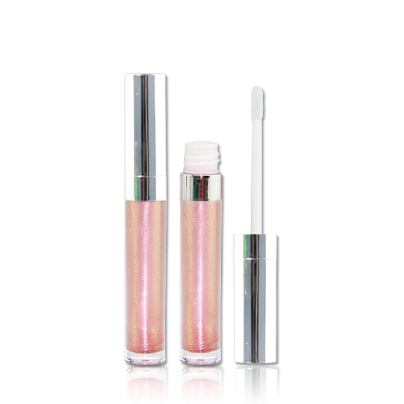 
Holographic lip gloss Makeup own cosmetics moisture lipgloss 4 colors 2 in 1 use liquid lipstick 