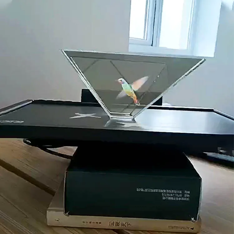 High Quality 3D Holographic Hologram Display Pyramid Suck Stand Projector For Android smartphone