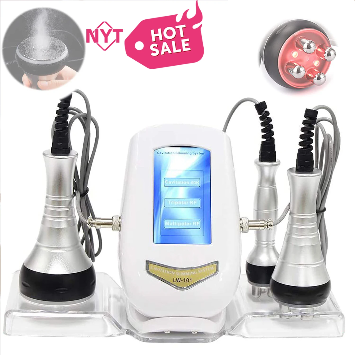 Colombian Pain Relief 3 4 5 6 In 1 Vibractor Rf  Beauty 40 K Body Sculpting Machine Slimming Face Skin Tightening Body Massager
