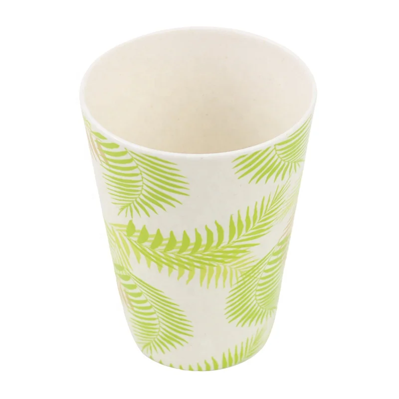 Custom design coffee mugs travel coffee mug melamine bamboo fiber custom tumblers with silicone lid
