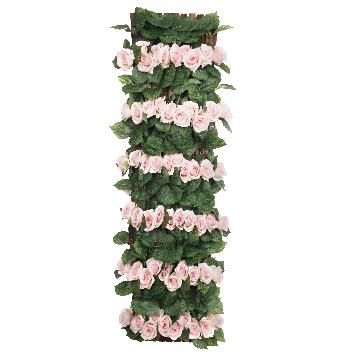 Faux Ivy Fencing Panel Rose Flower Artificial Ivy Privacy Fence Screen for Balcony Outdoor Decorative