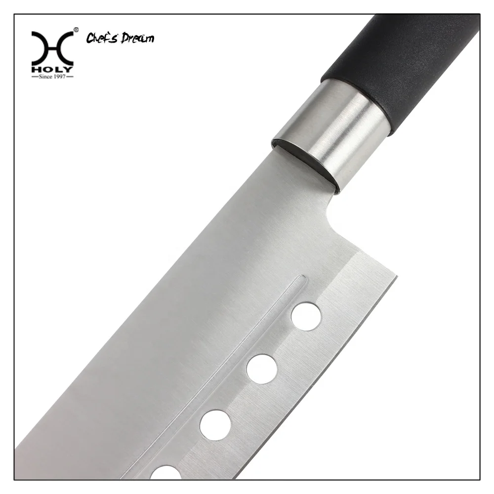 6 шт. набор кухонных ножей из нержавеющей стали с лазерным логотипом 3Cr13 лезвие полипропиленовая ручка бамбуковая подставка для