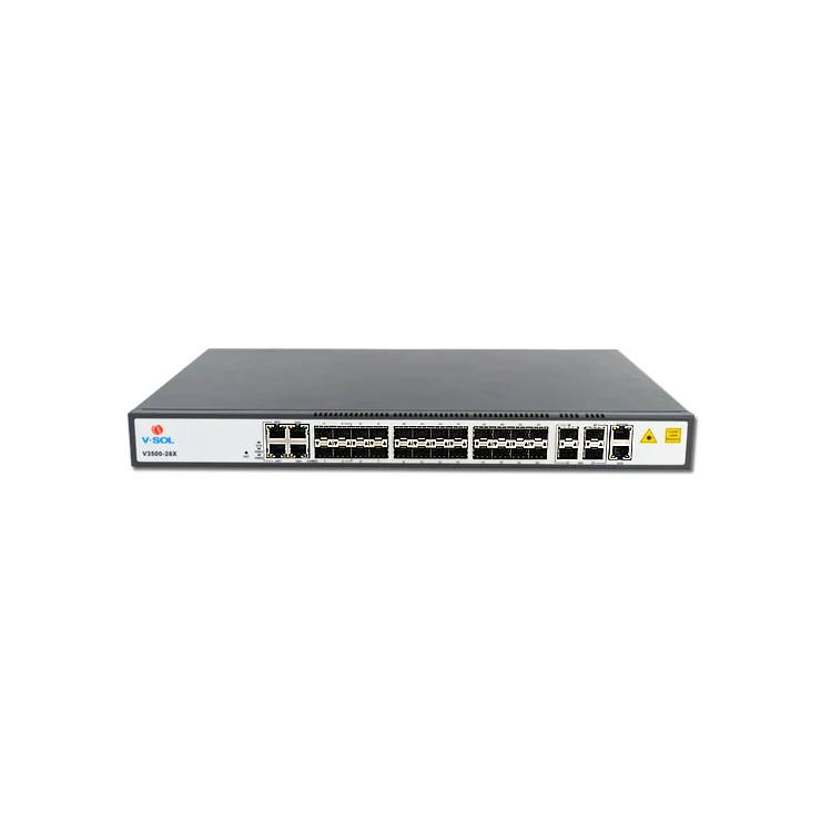  Волоконно-Оптический Ethernet неуправляемый сетевой коммутатор гигабитный 28