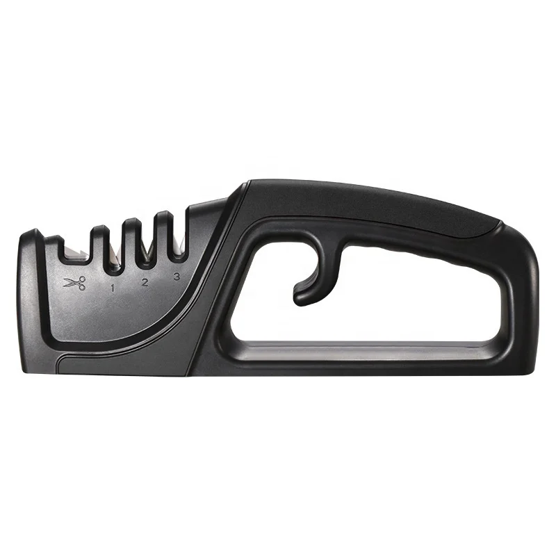 4-Stages Kitchen Easy Use Multi Purpose Scissor Manual Knife Sharpener