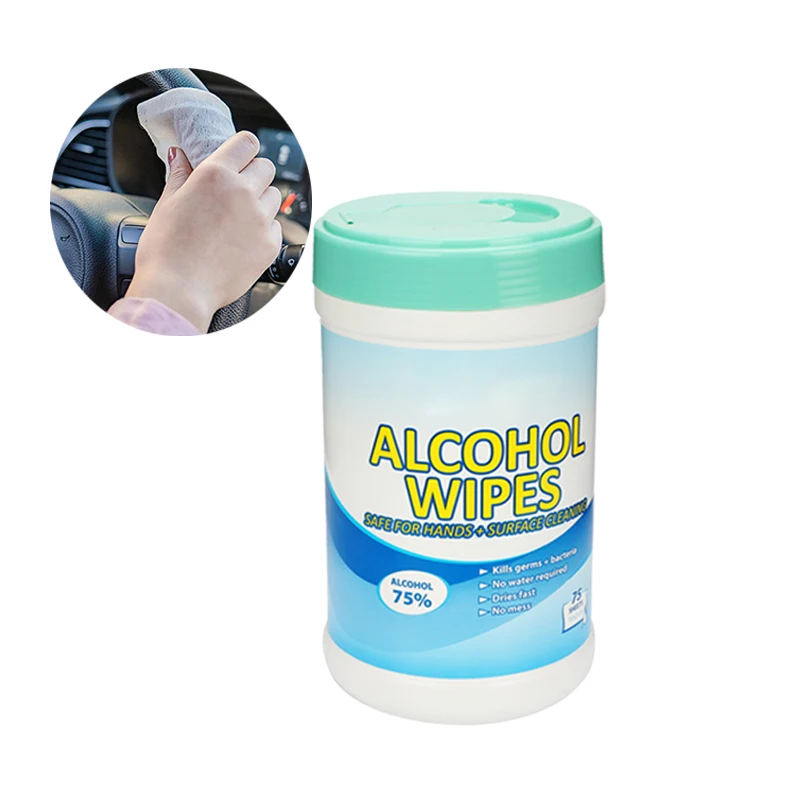 
80 pcs/barrel OEM Car Cleaning Microfiber Nonwoven Wipe Rolls Car Clean Cloth Wipes 