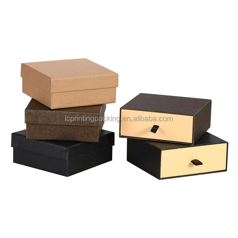 Reasonable price wallet and belt packaging gift box custom logo cardboard drawer paper box wholesale