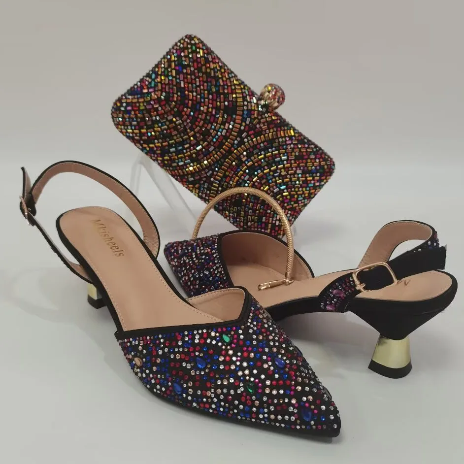 Luxurious elegant genuine leather material women high heel shoes manufacturer woman wedding pumps low For Sales