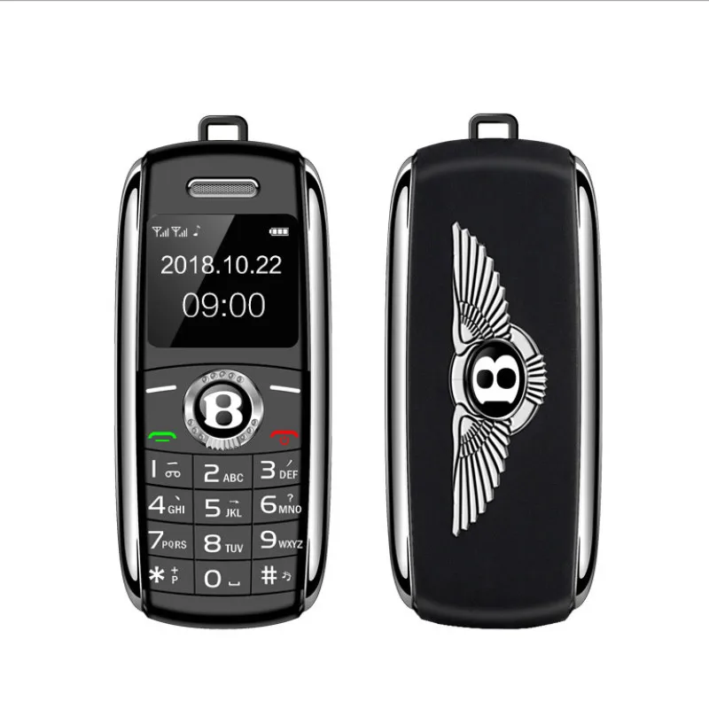 
Super Mini Mobile Phone V8 Magic Voice Push Button Dual SIM Cards Dialer 1.0