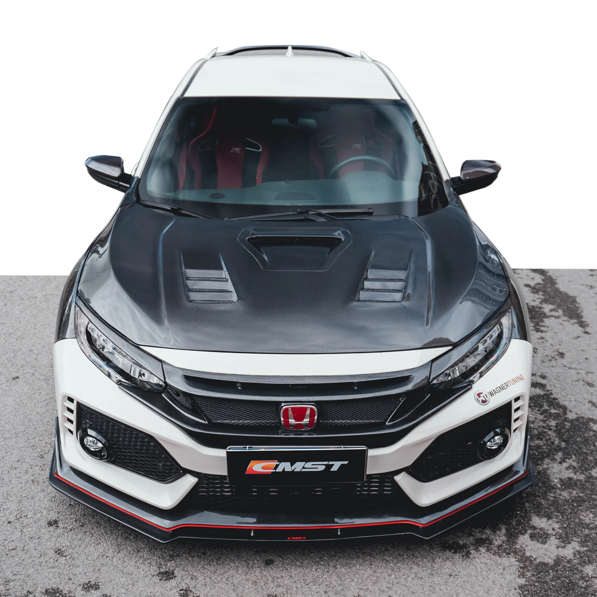 Auto Car Body Kits for Honda civic type R 2018 2019 2020 front lip diffuser fender and hood for Civic type R bodykit facelift