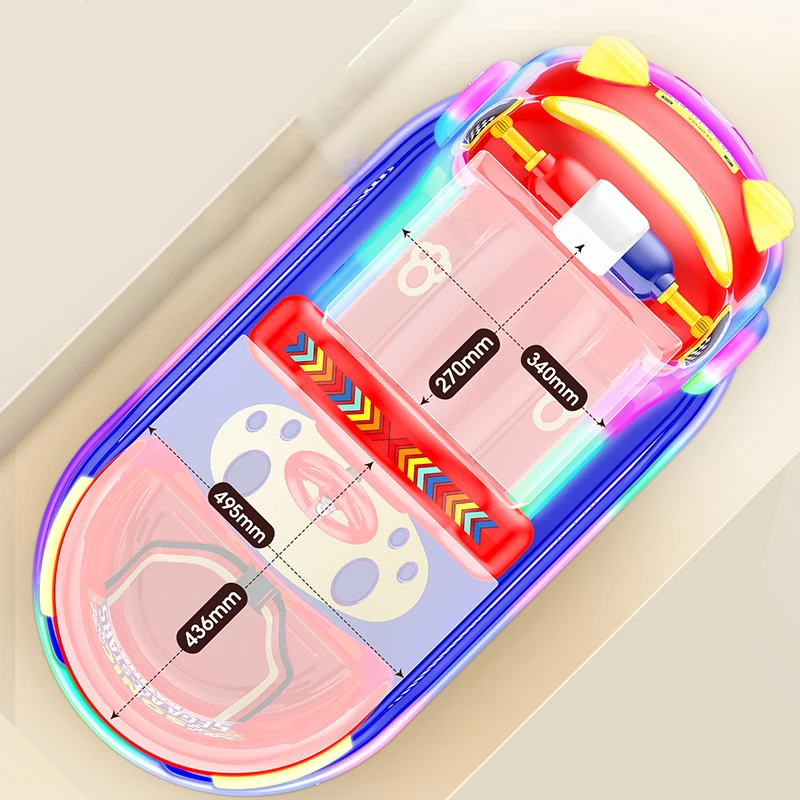 Double Seat Train Children Coin-operated Rocking Car Commercial Kiddle Ride