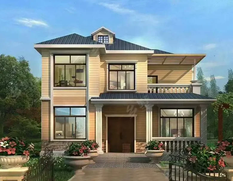 Luxury Light Steel Villa Home Prefab Villa Prefabricated 6 Bedrooms 4 Bedrooms House  Modern Design