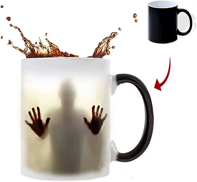 11oz Halloween Coffee Mug Heat Sensitive Color Changing Ceramic Coffee Mug