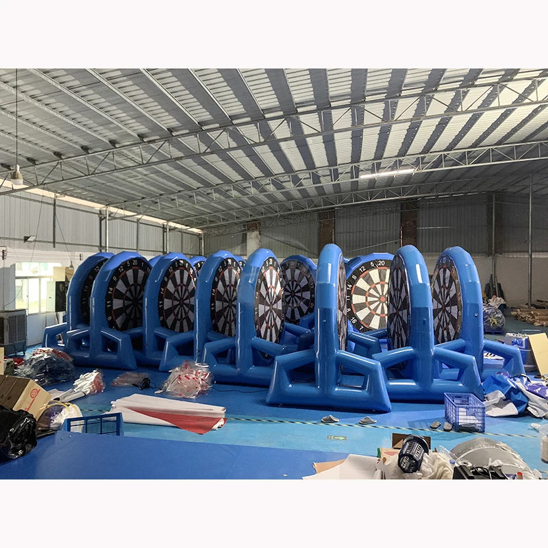 Portable Inflatable Soccer Target Football Shoot Inflatable Dartboard Kid Party Games For Activity